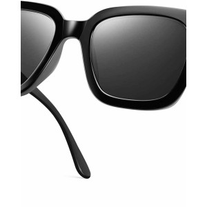 Polarized Sunglasses for Women, Classic Retro Square Oversized Sun Glasses UV400 Protection