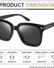 Polarized Sunglasses for Women, Classic Retro Square Oversized Sun Glasses UV400 Protection