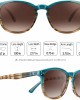 Bircenpro Polarized Trendy Sunglasses for Women: UV Protection Square Cat Eye Sunglass Retro Fashion Style