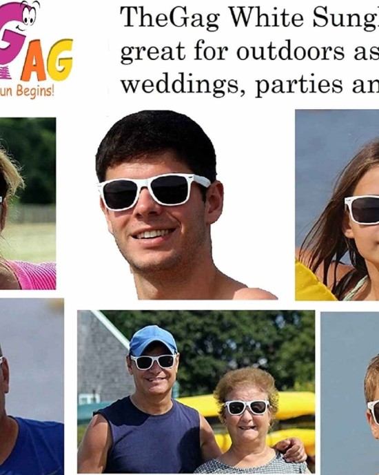 White Sunglasses Bulk- (Pack of 36) Wedding Bridal Party Sunglasses Bulk Party Favors Pack Women-Men