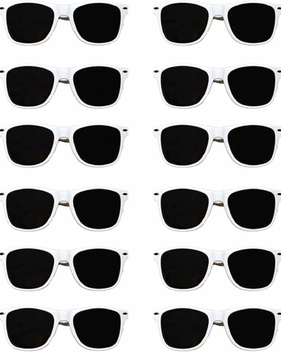 White Sunglasses Bulk- (Pack of 36) Wedding Bridal Party Sunglasses Bulk Party Favors Pack Women-Men