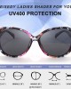 FEISEDY Women Oversized Polarized Sunglasses Ladies Large Shades Classic Fox Sunglasses B2730