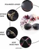 FEISEDY Women Oversized Polarized Sunglasses Ladies Large Shades Classic Fox Sunglasses B2730