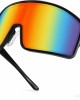 Karsaer Vision Sports Cycling Sunglasses Outdoor Visor Shades Oversized 80s Rave Glasses Beach Volleyball