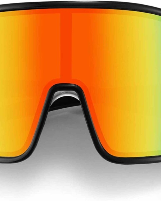 Karsaer Vision Sports Cycling Sunglasses Outdoor Visor Shades Oversized 80s Rave Glasses Beach Volleyball