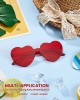 40 Pairs Heart Glasses Rimless Heart Shaped Glasses Frameless Sunglasses Transparent Candy Sunglasses Tinted Eyewear