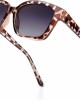 LVIOE Vintage Square Polarized Sunglasses for Women Men Classic Trendy UV400 Sunnies Acetate Frame LS8080