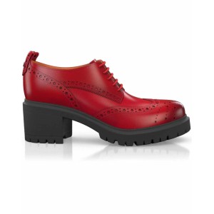 Block Heel Derby Shoes 11063