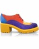 Block Heel Derby Shoes 14402