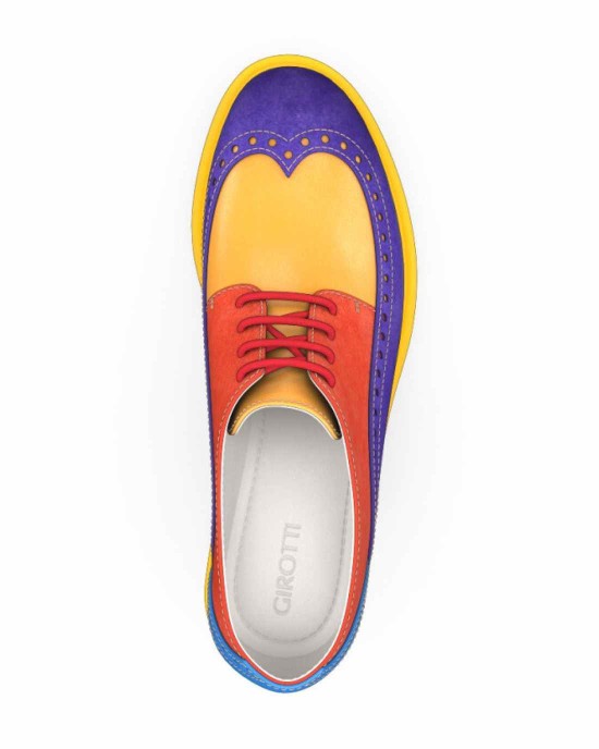 Block Heel Derby Shoes 14402
