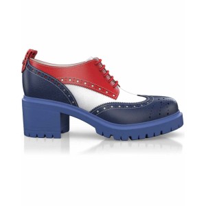 Block Heel Derby Shoes 14849