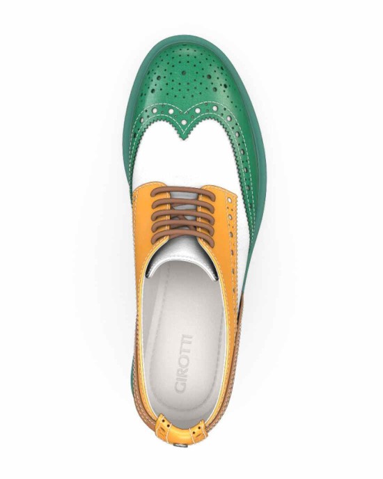 Block Heel Derby Shoes 14852