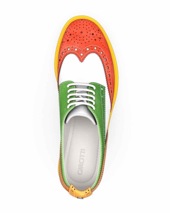 Block Heel Derby Shoes 14855
