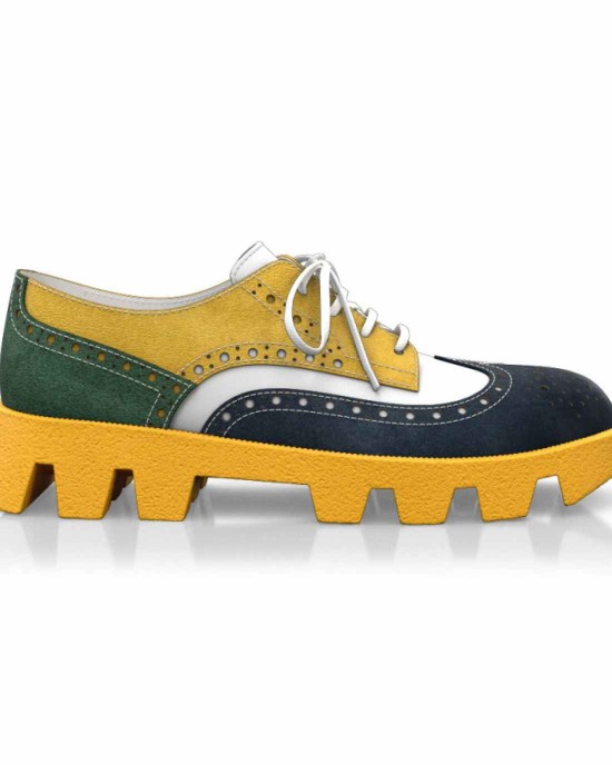 Color Sole Platform Shoes 16560