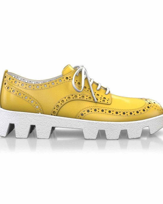 Color Sole Platform Shoes 17122