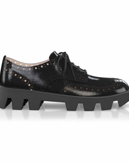 Color Sole Platform Shoes 17128