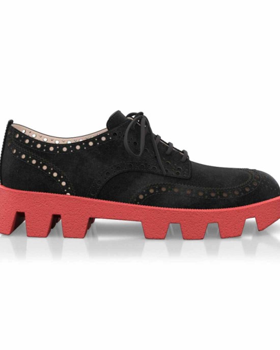 Color Sole Platform Shoes 17131