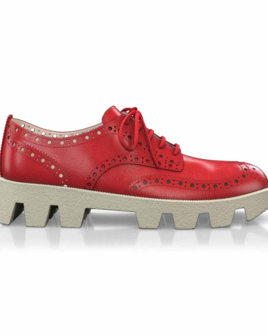 Color Sole Platform Shoes 17134
