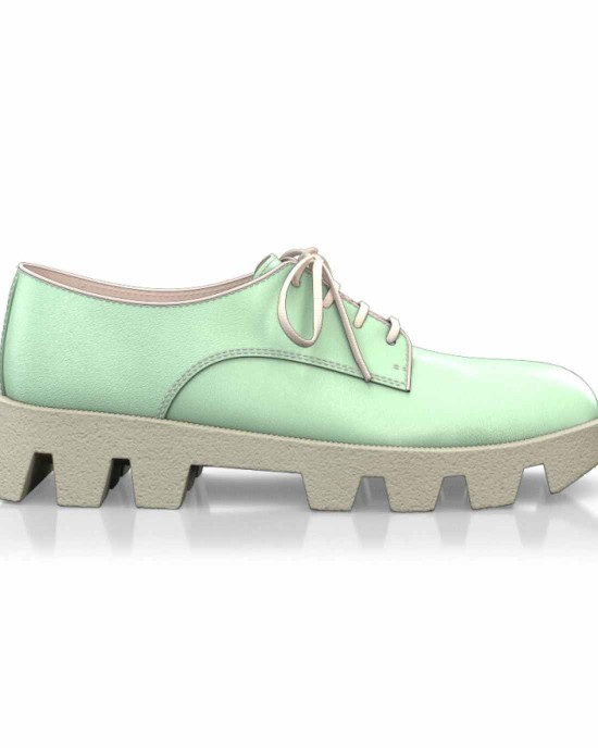 Color Sole Platform Shoes 17140