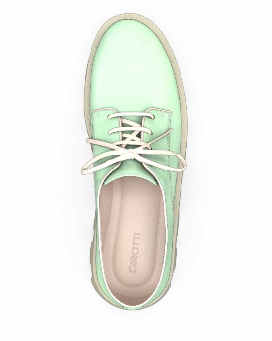 Color Sole Platform Shoes 17140