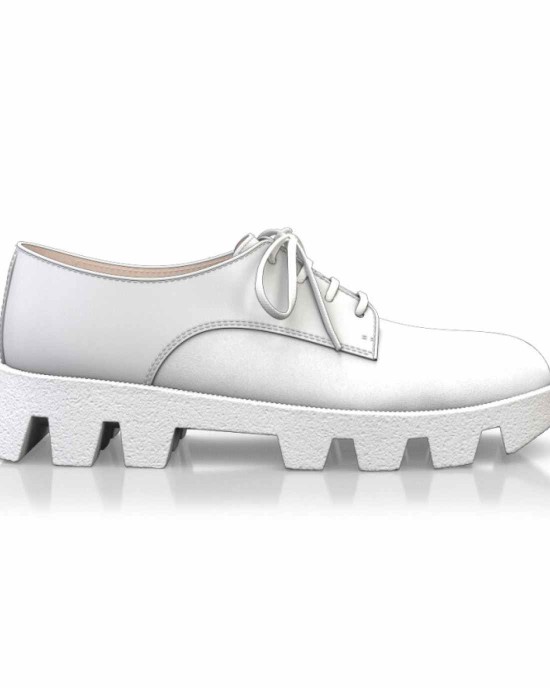 Color Sole Platform Shoes 17143