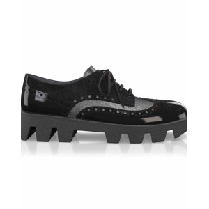 Color Sole Platform Shoes 23786