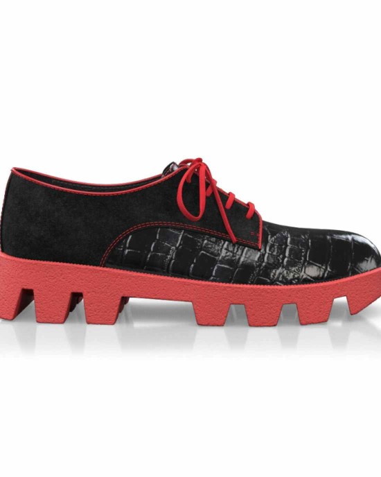 Color Sole Platform Shoes 23804