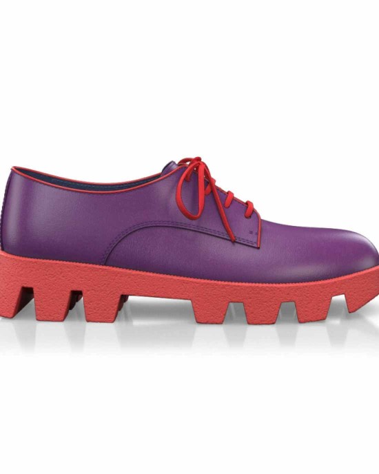 Color Sole Platform Shoes 23837