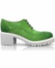 Block Heel Derby Shoes 30321