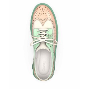Color Sole Platform Shoes 30450