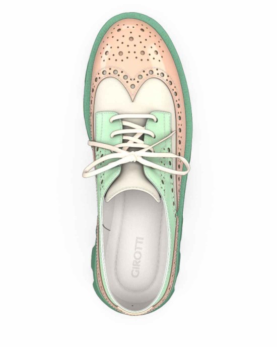 Color Sole Platform Shoes 30450
