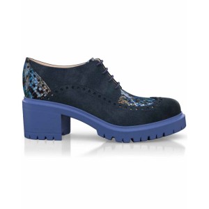 Block Heel Derby Shoes 32615