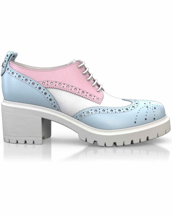 Block Heel Derby Shoes 32918
