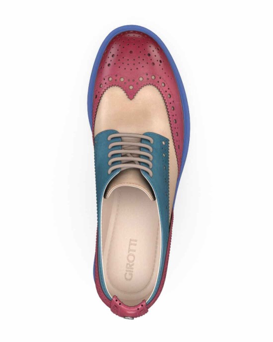 Block Heel Derby Shoes 33020